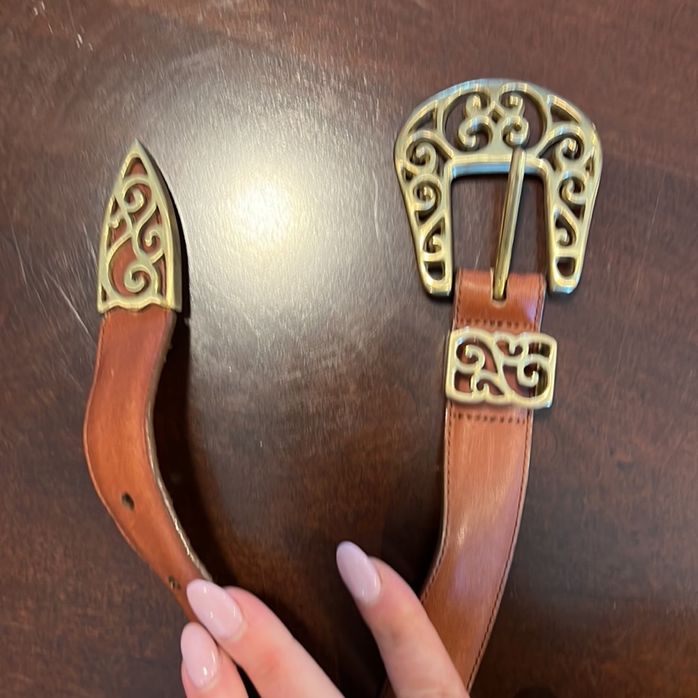 Vintage Brighton made in the USA genuine leather belt